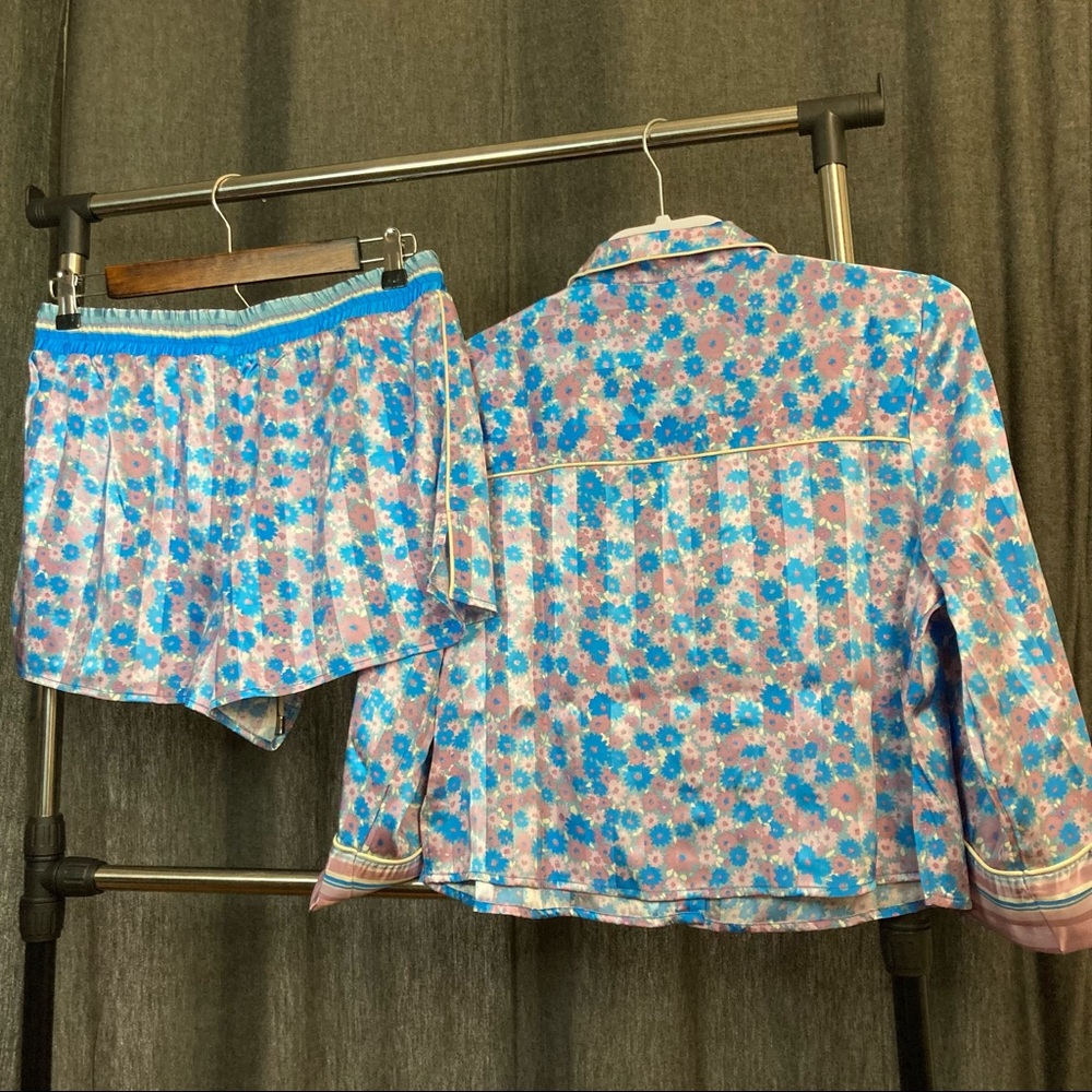 Free People Pillow Talk Silky Satin PJ Pajama Set NEW WITH TAGS - Picture 10 of 15